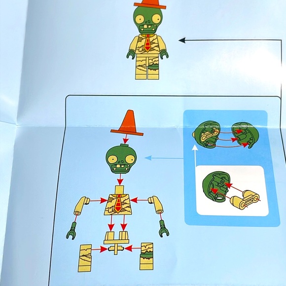 🧟‍♂️ Mini Scene Ancient Egypt Conehead Zombie - Picture 2 of 3